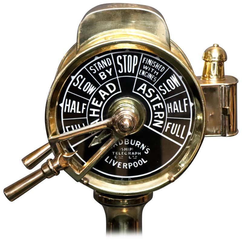 Engine Control Telegraph Engine Order Telegraphs - 15 For Sale on 1stDibs