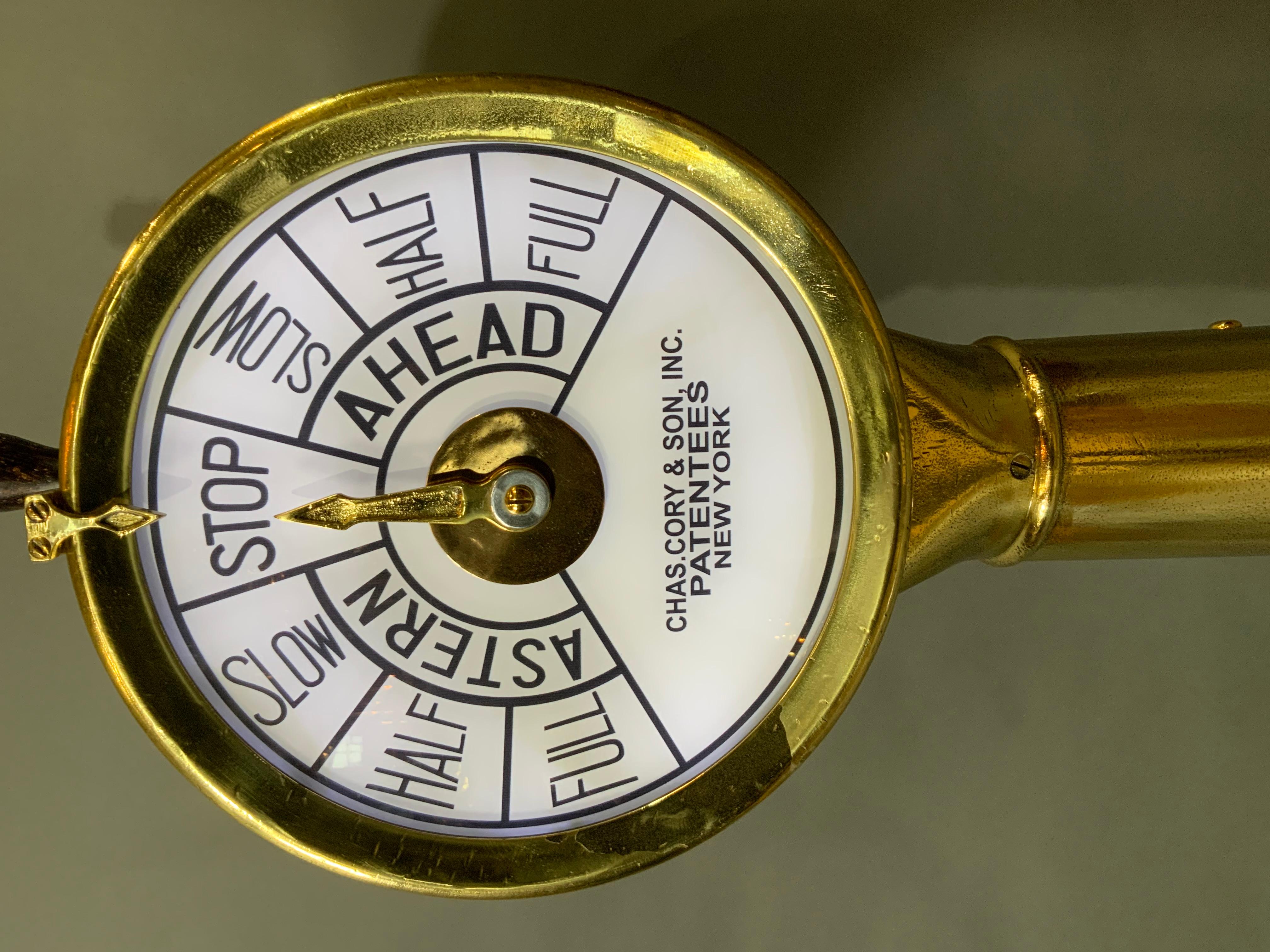 American Engine Order Telegraph from a Yacht For Sale