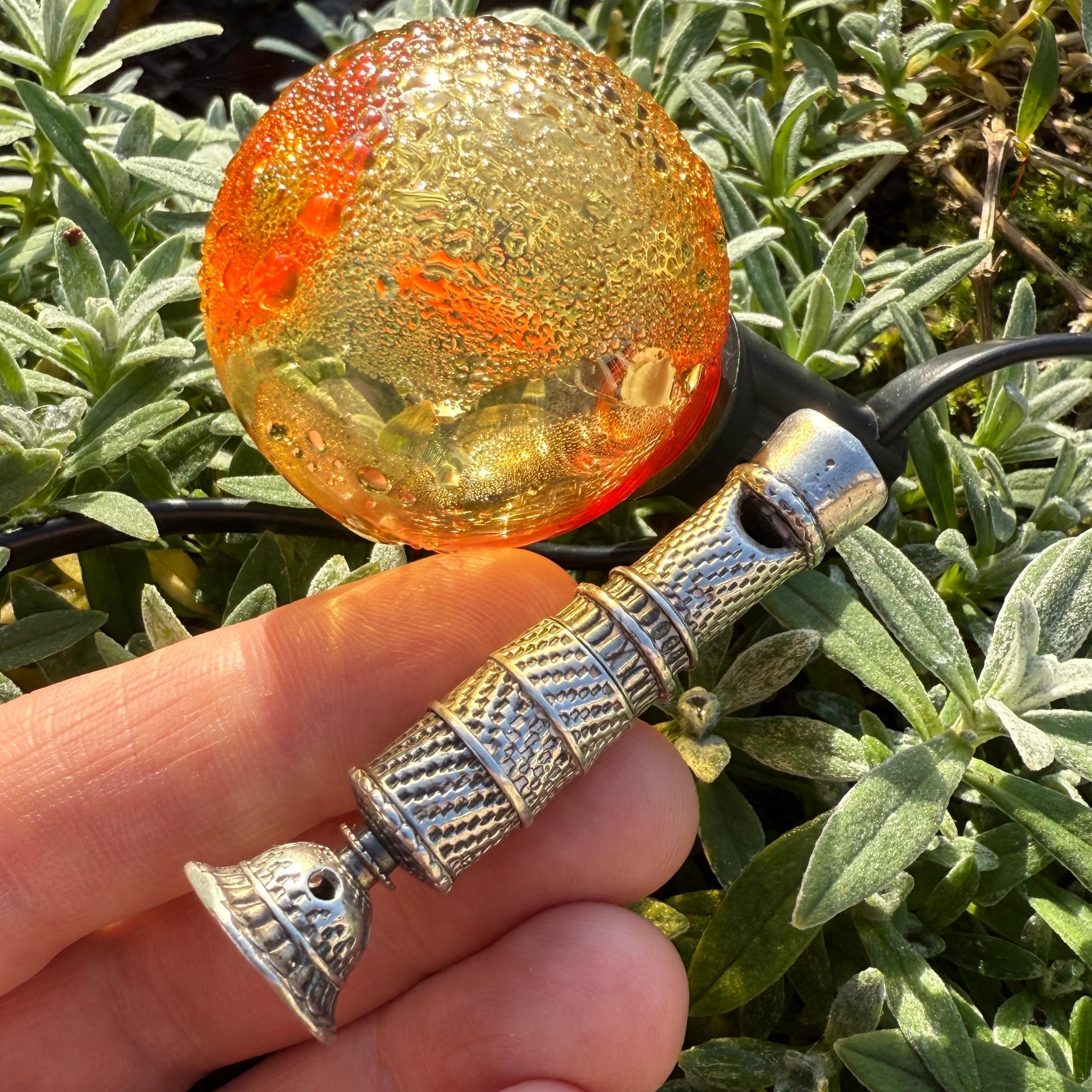 Engine-Turned Silver Combination Pomander Whistle. Augsburg, early 18th century. en venta 6