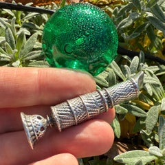 Engine-Turned Silver Combination Pomander Whistle. Augsburg, early 18th century.