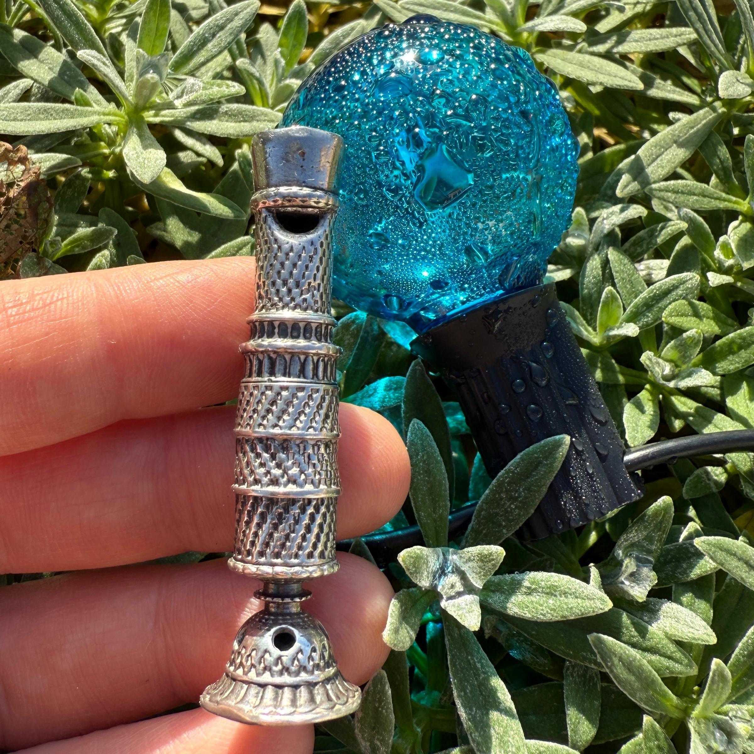 Engine-Turned Silver Combination Pomander Whistle. Augsburg, early 18th century. en venta 2