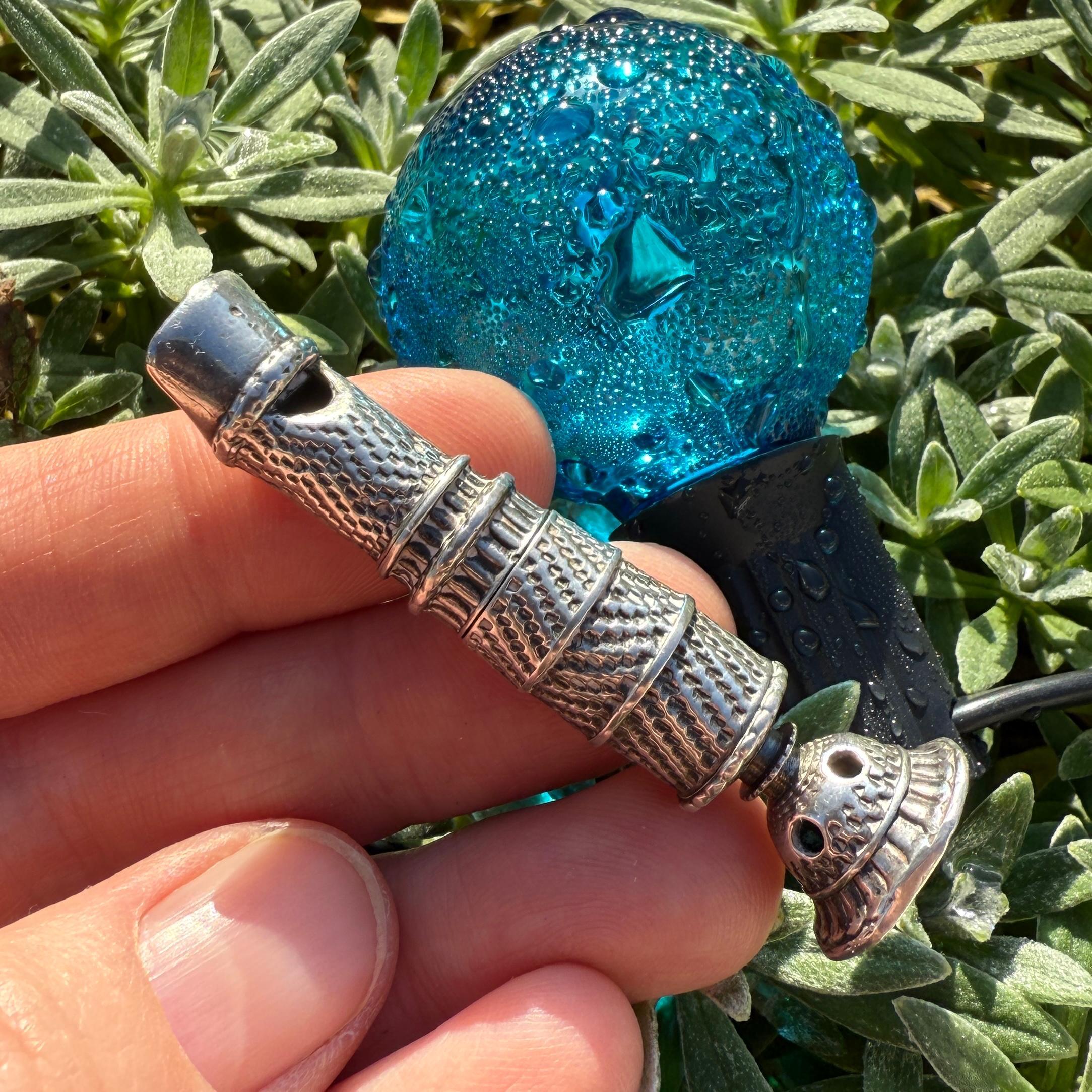 Engine-Turned Silver Combination Pomander Whistle. Augsburg, early 18th century. en venta 4