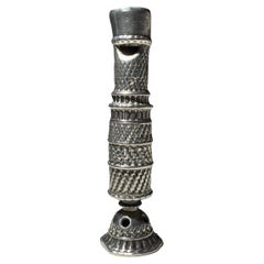 Engine-Turned Silver Combination Pomander Whistle. Augsburg, early 18th century.