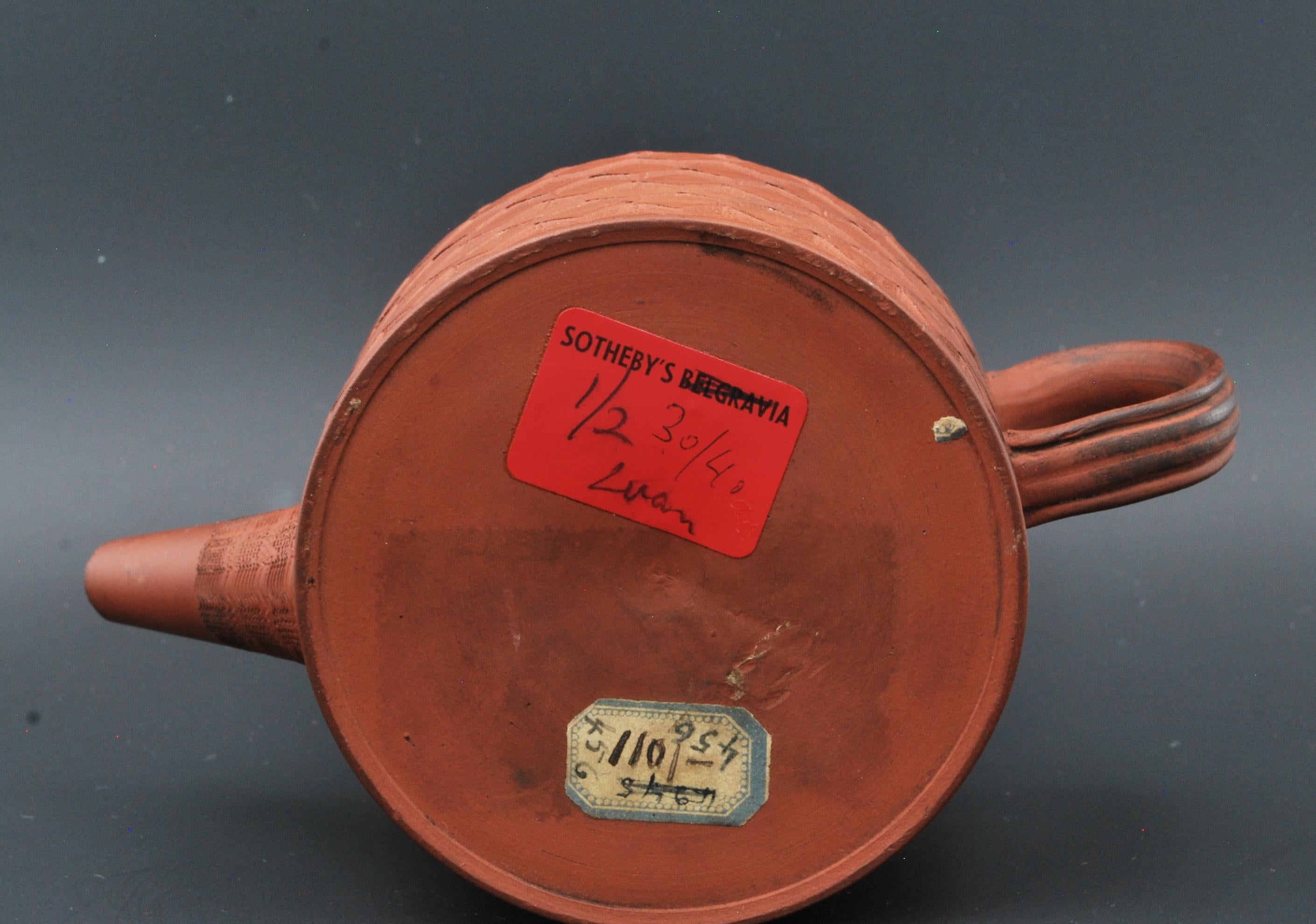 Engine-Turned Teapot in Redware, Myatt, C1770 For Sale at 1stDibs