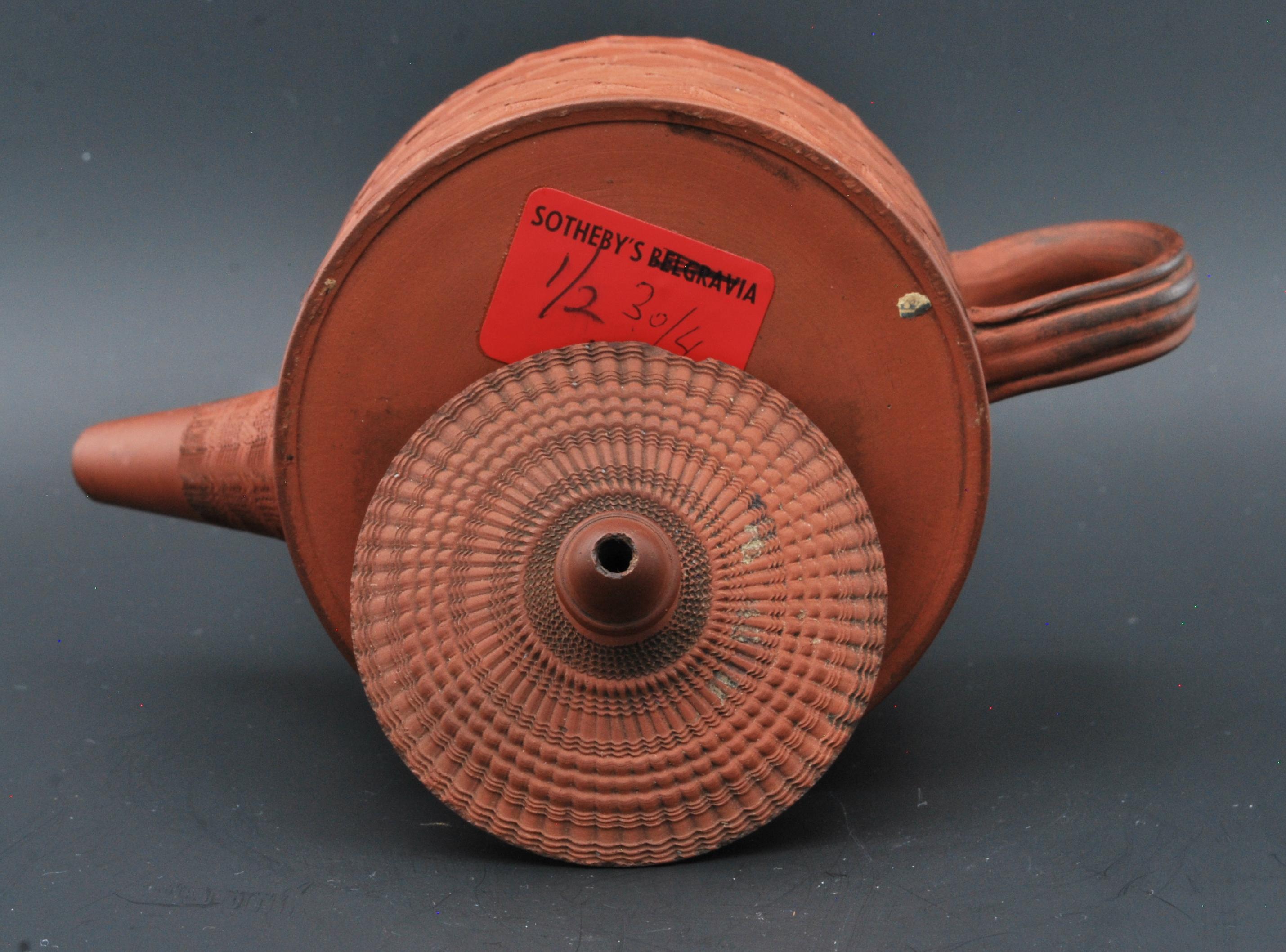Engine-Turned Teapot in Redware, Myatt, C1770 For Sale at 1stDibs