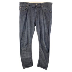 ENGINEERED GARMENTS Size 32 Indigo Contrast Stitch Cotton Zip Fly Jeans