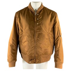 ENGINEERED GARMENTS Bomberjacke aus braunem Nylon, Größe L