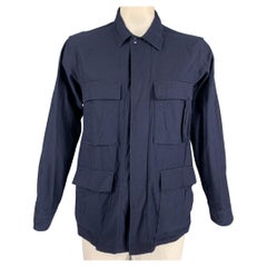 ENGINEERED GARMENTS Size L Indigo Cotton Patch Pockets Jacket