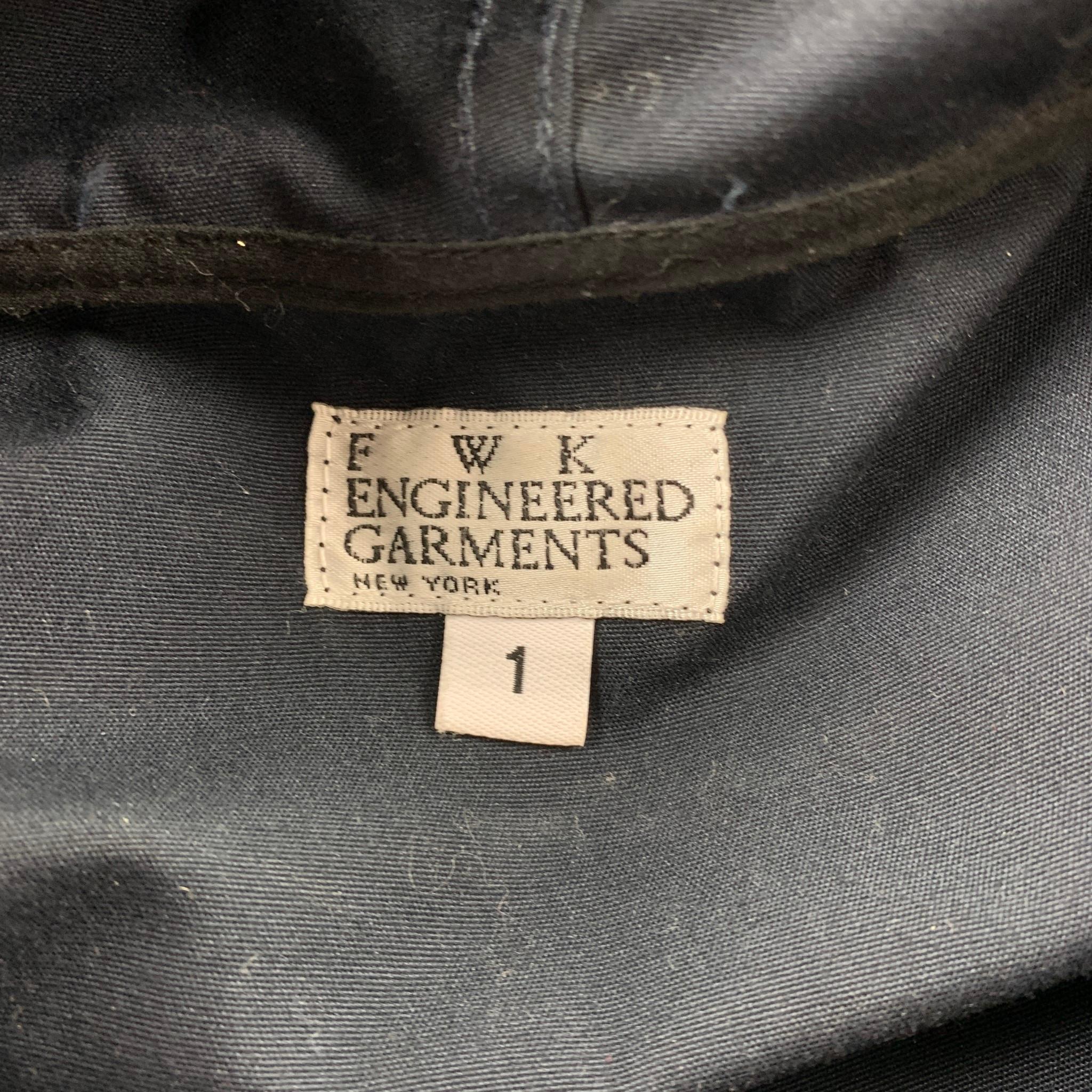 ENGINEERED GARMENTS Size S Black Polyester / Cotton Shirt Dress 1