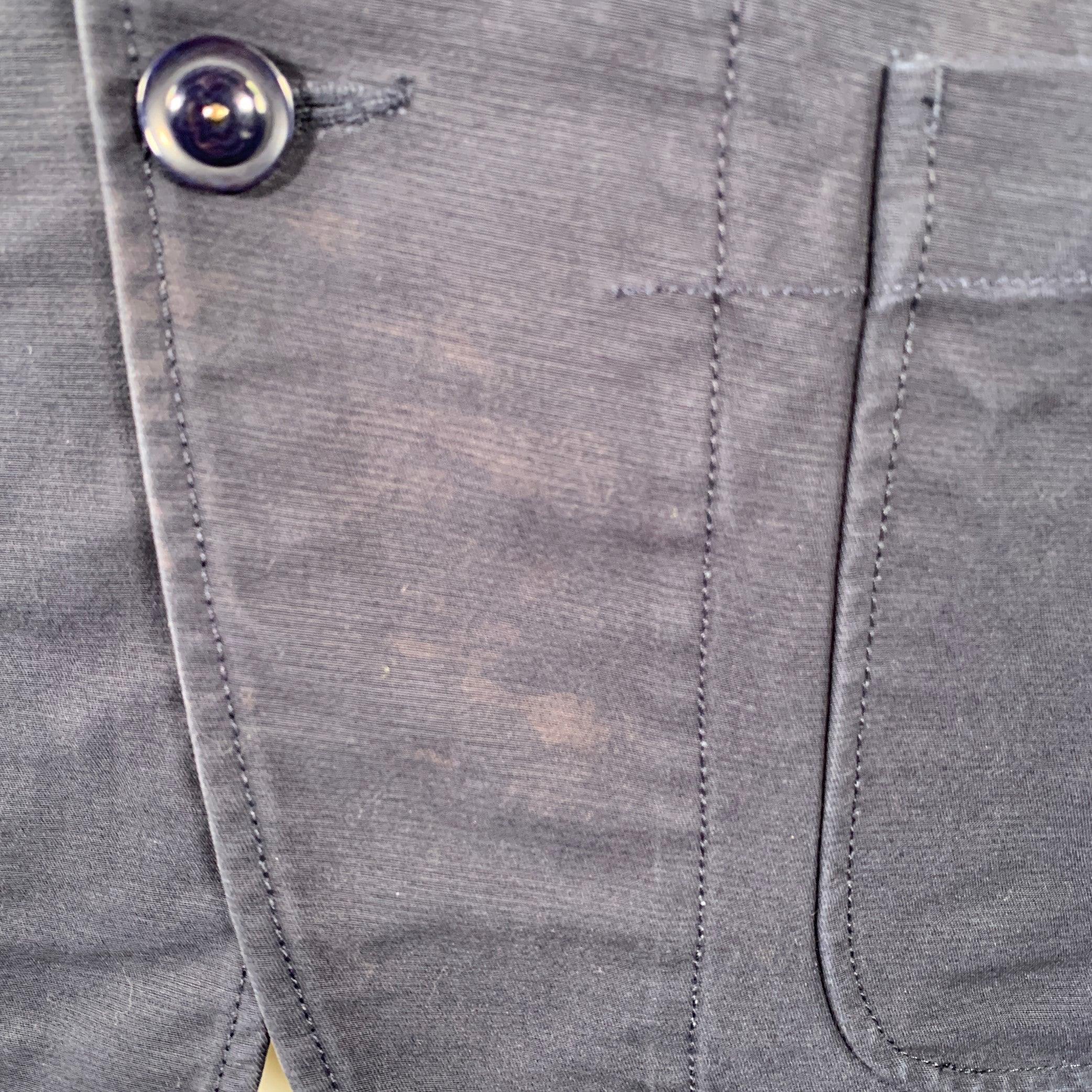 ENGINEERED GARMENTS Size S Navy Cotton Peak Lapel Jacket In Good Condition For Sale In San Francisco, CA