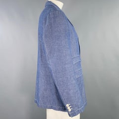 ENGINEERED GARMENTS Taglia XL Giacca in cotone blu con texture