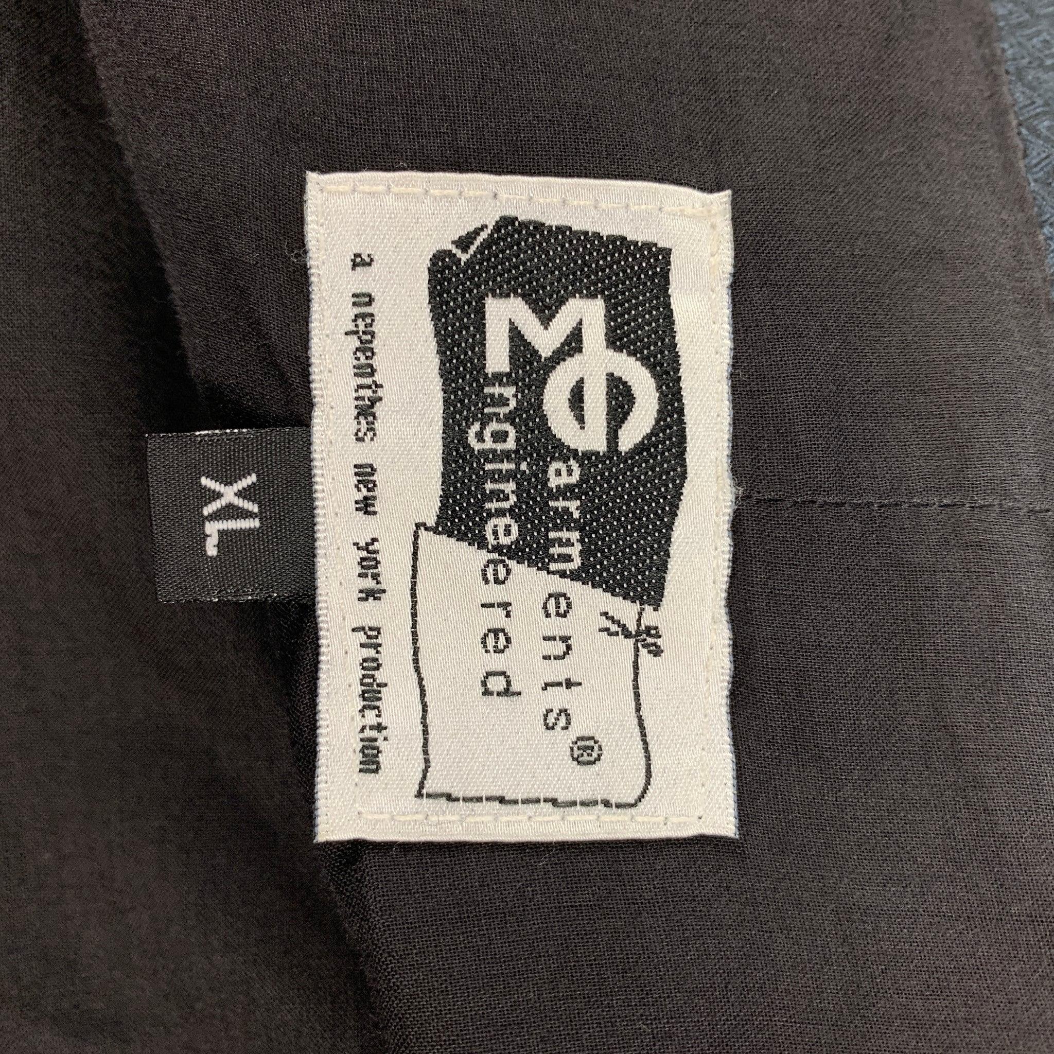 ENGINEERED GARMENTS Size XL Charcoal Rhombus Cotton Sport Coat For Sale 4