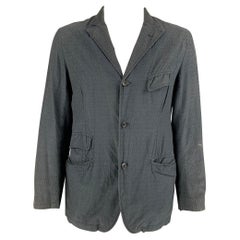 ENGINEERED GARMENTS Size XL Charcoal Rhombus Cotton Sport Coat