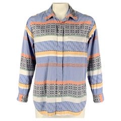 ENGINEERED GARMENTS Size XL Multi-Color Mixed Patterns Cotton Long Sleeve Shirt