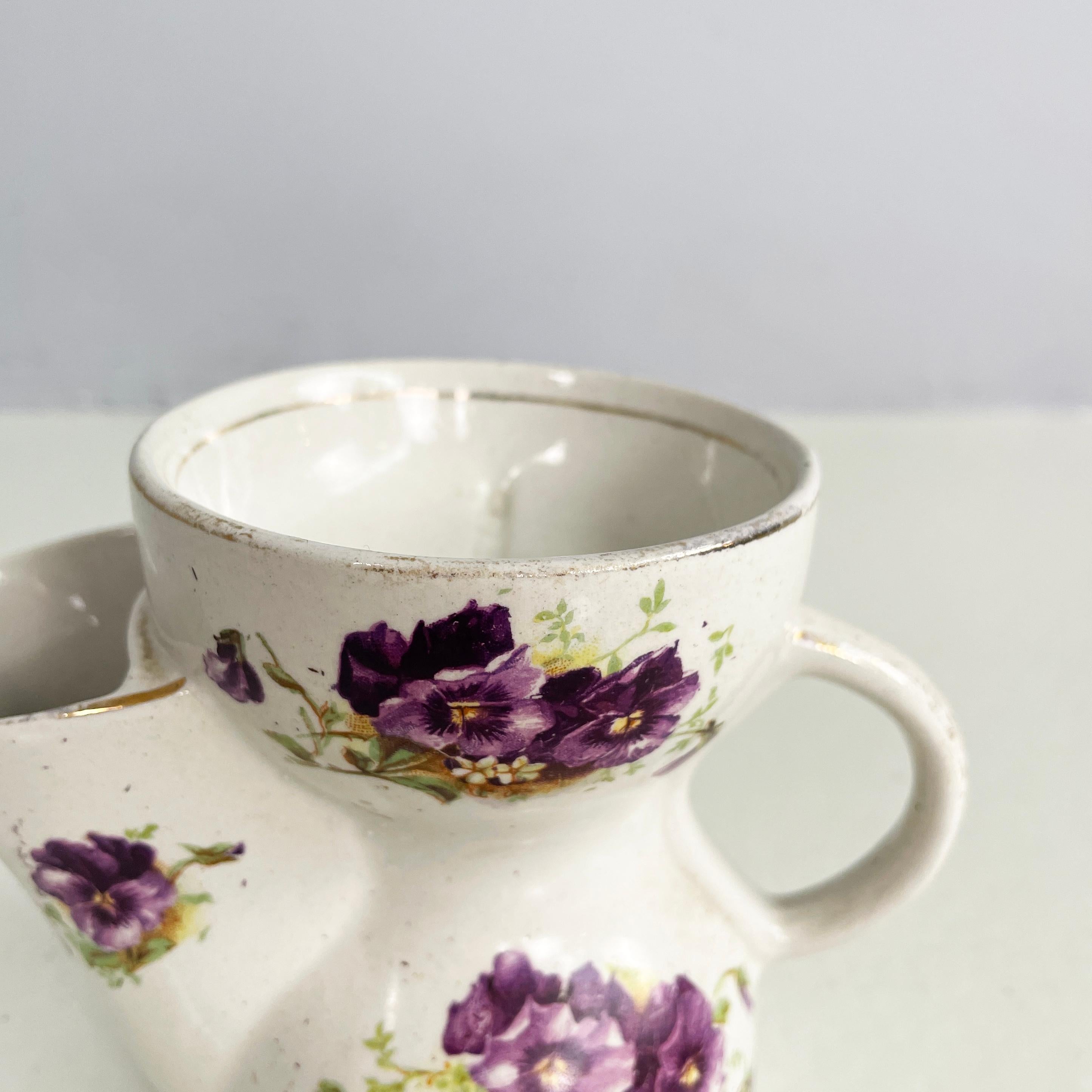 Mid-Century moderno Tazza Barber della metà del secolo scorso in ceramica bianca di Grimwade's Winston, Inghilterra, 1900 in vendita