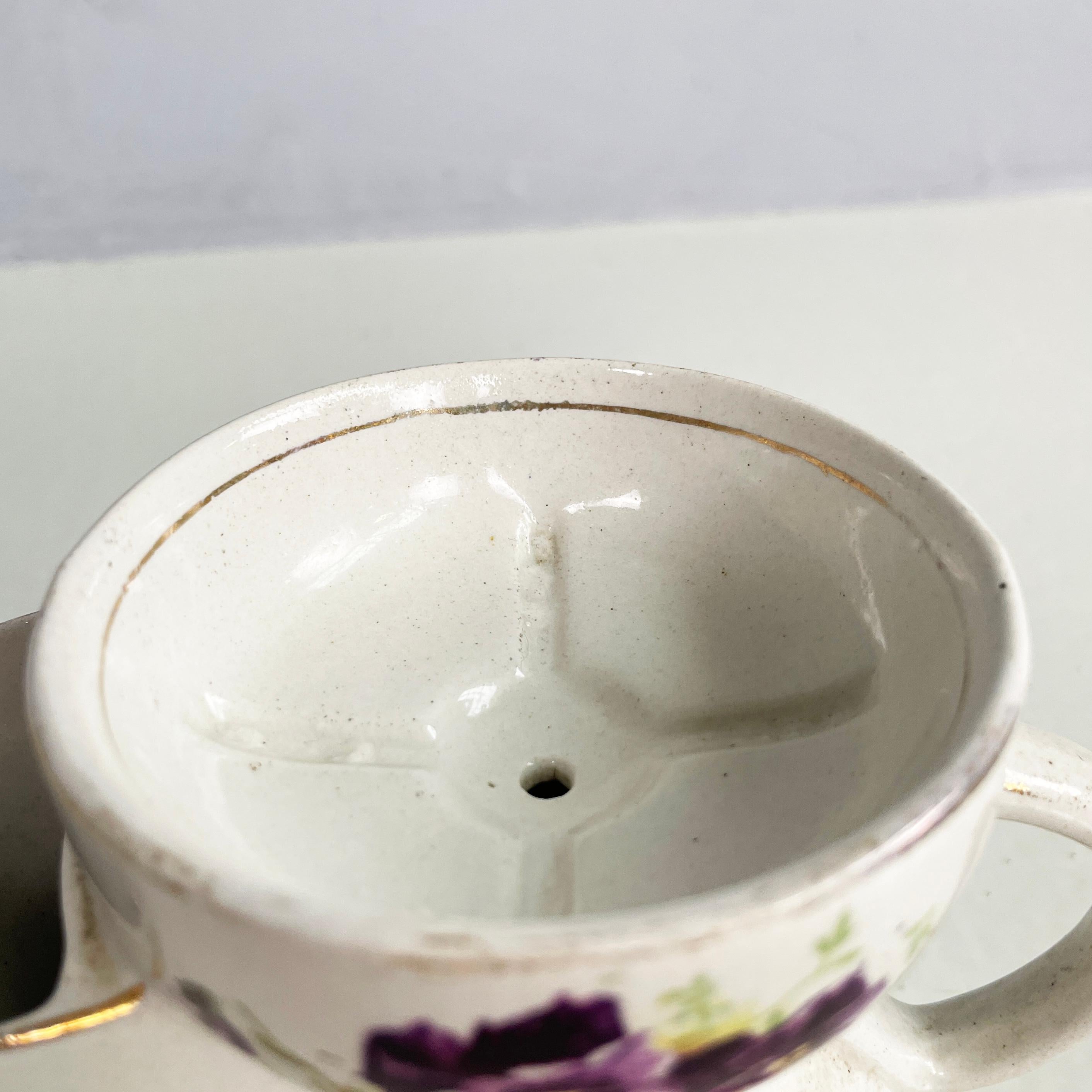 Inglese Tazza Barber della metà del secolo scorso in ceramica bianca di Grimwade's Winston, Inghilterra, 1900 in vendita