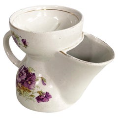England mid-century Barber mug in white ceramic by Grimwade's Winston, 1900s