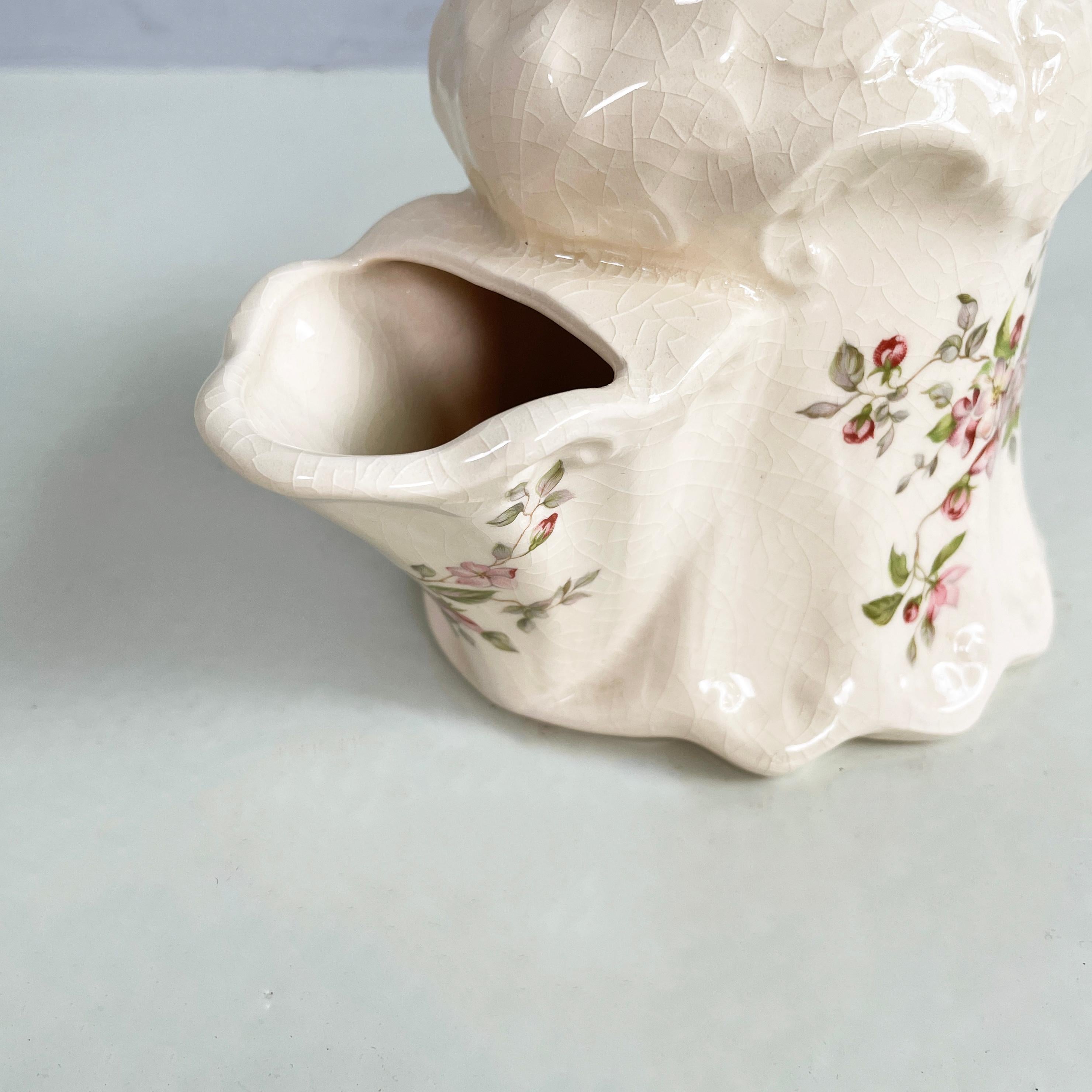 England Barber-Truhe aus weißer Keramik aus der Mitte des Jahrhunderts von Staffordshire, 1900er Jahre im Angebot 2