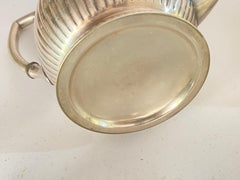 England Silvered Metal 5 Pieces of Coffee Tea Service Silver Color 20th Century