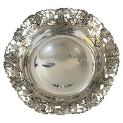 England Sterling Silver Floral Bowl