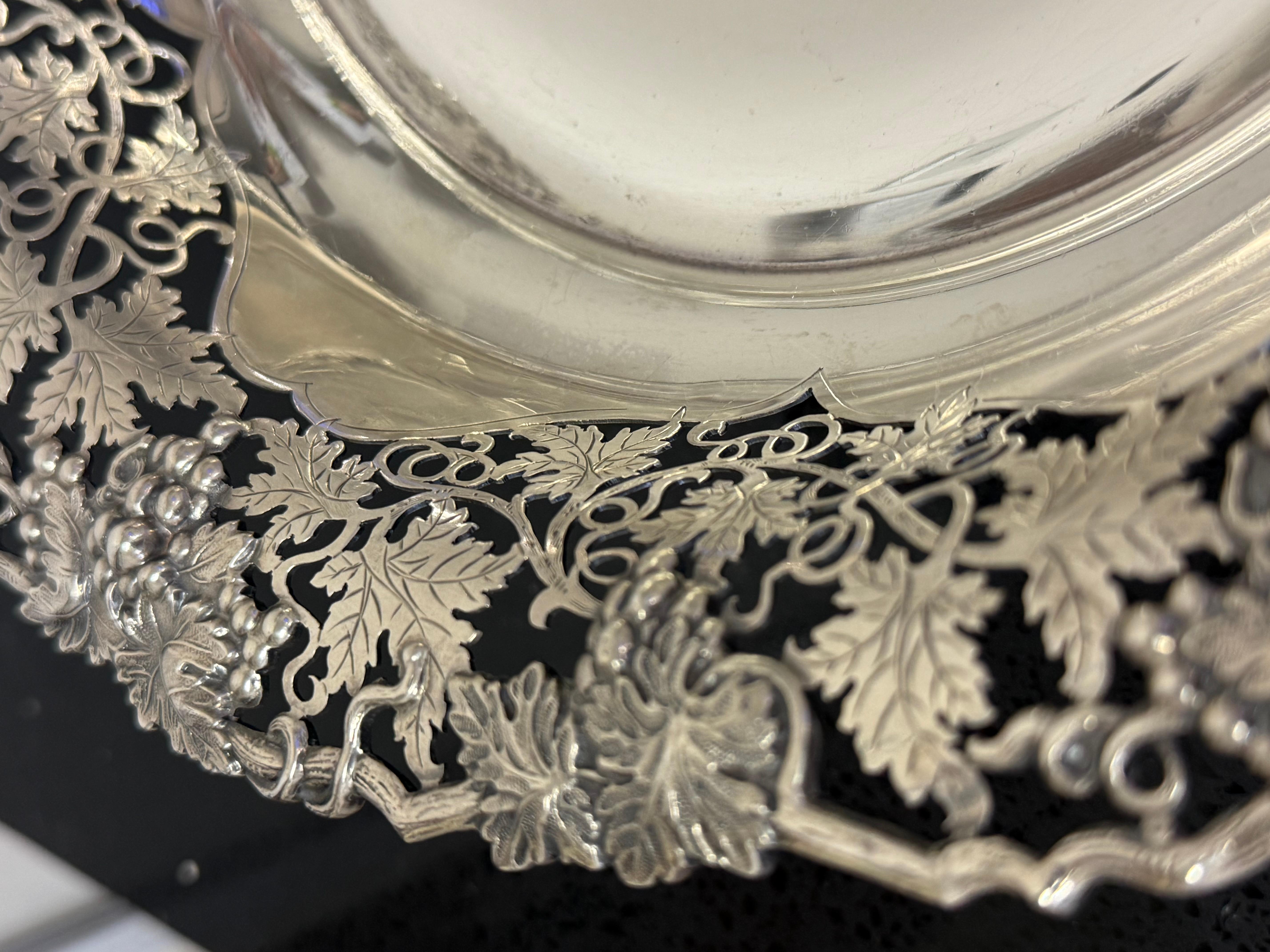 Ciotola floreale in argento Sterling England in vendita 4