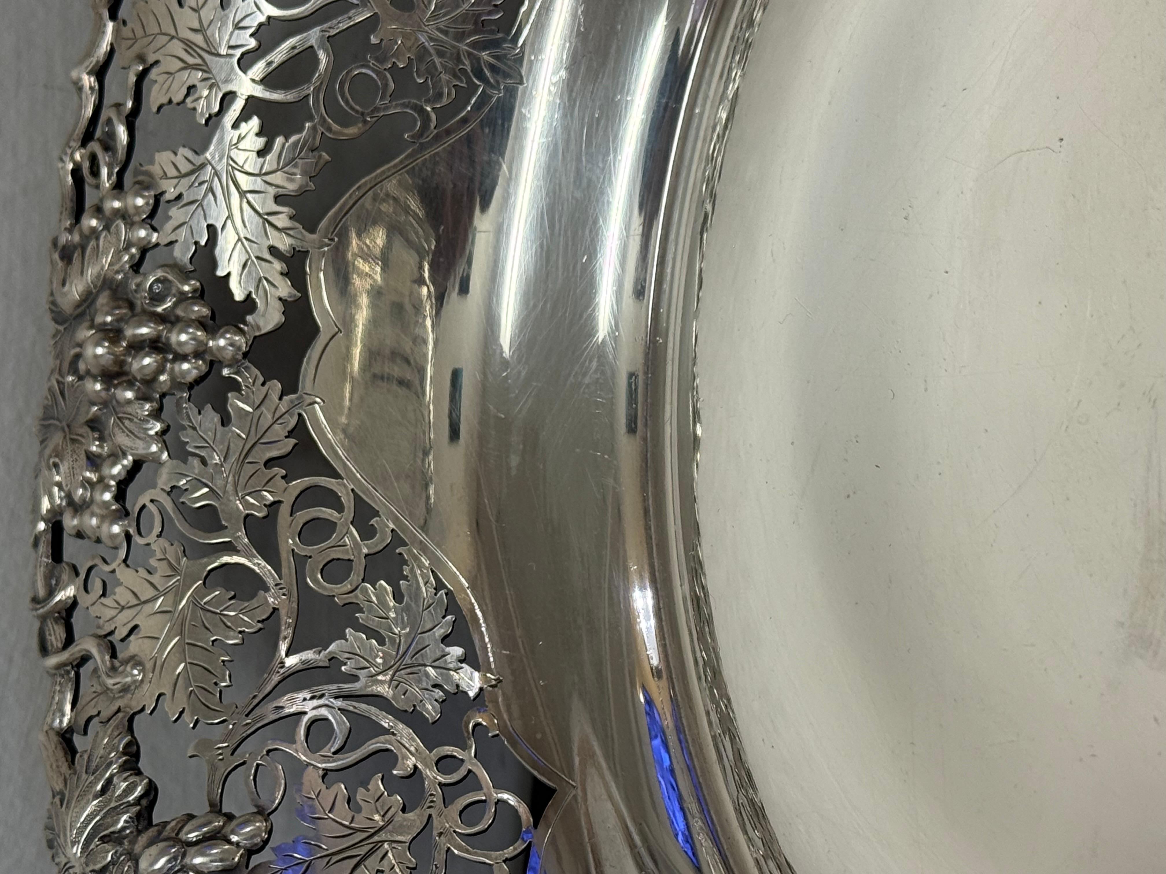 Ciotola floreale in argento Sterling England in vendita 5