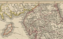 England & Wales in 1857 – Decorative Antique Map with Rail Routes