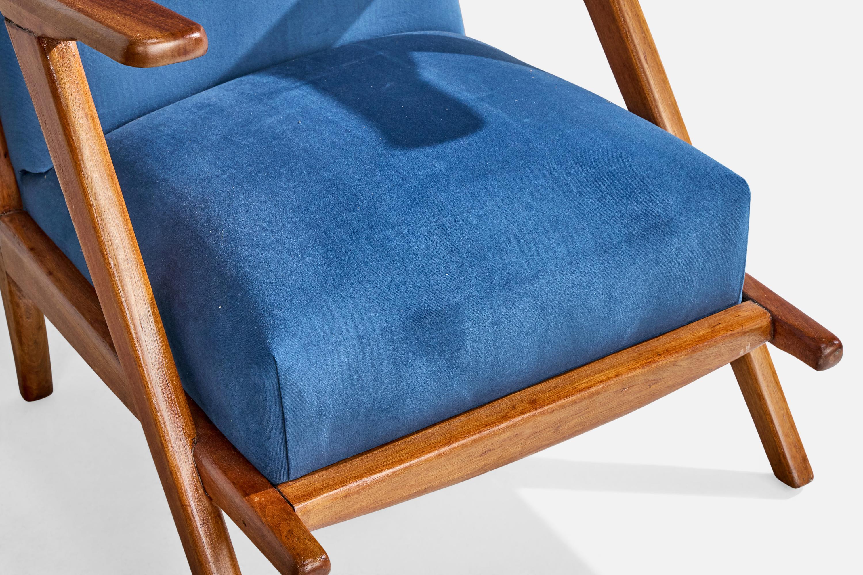 Englander & Bonta, chaise longue, tissu, noyer, Argentine, années 1950 en vente 6