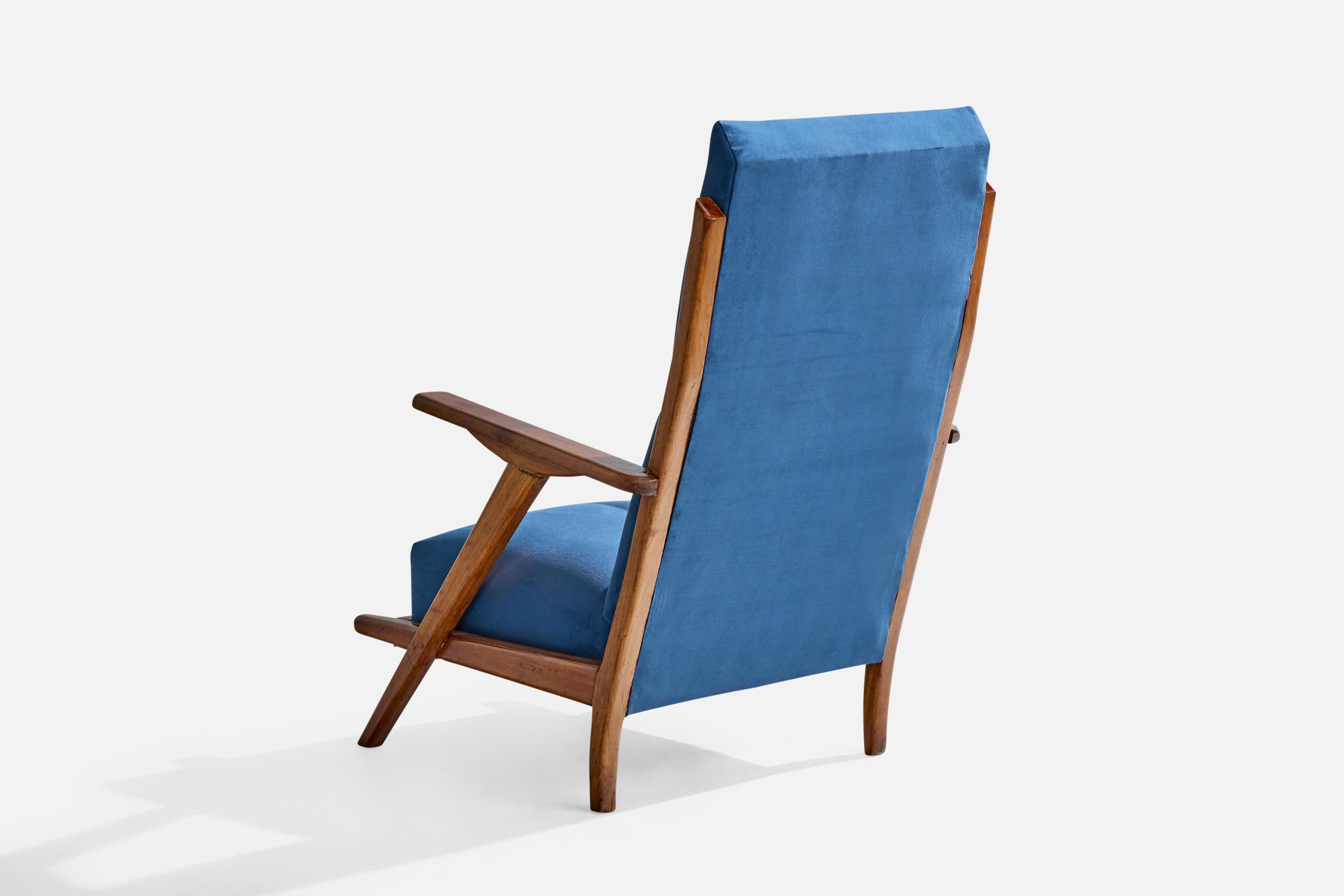 Englander & Bonta, chaise longue, tissu, noyer, Argentine, années 1950 en vente 1