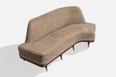 Englander & Bonta, Sofa, Wood, Fabric, Brass, Argentina, 1950s