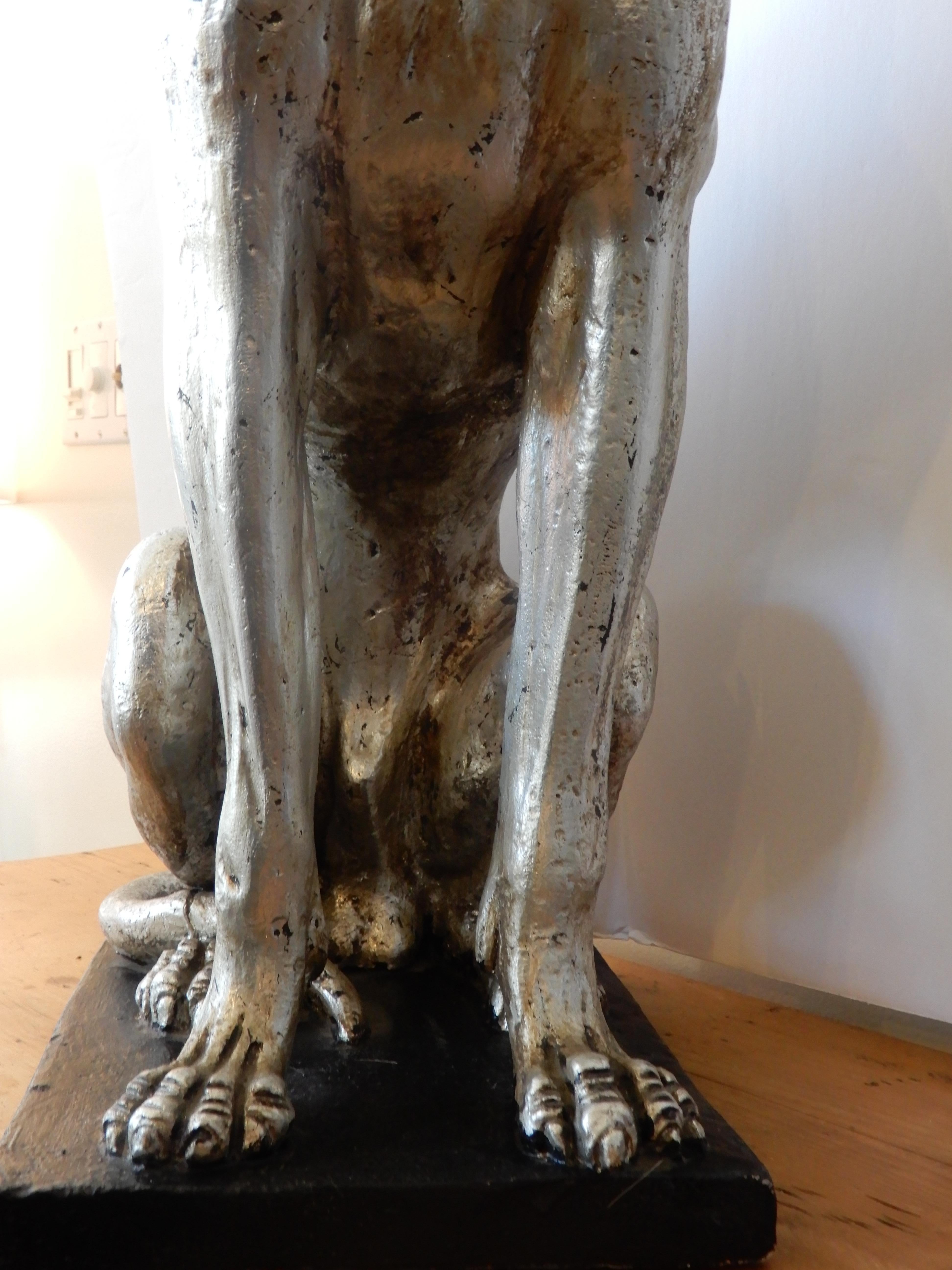 Cast England, Pair of Large Art Deco Whippet Dogs