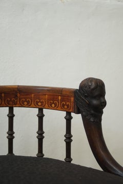 Sedia "Englestolen" dell'artista danese Constantin Hansen, Danimarca 1845.