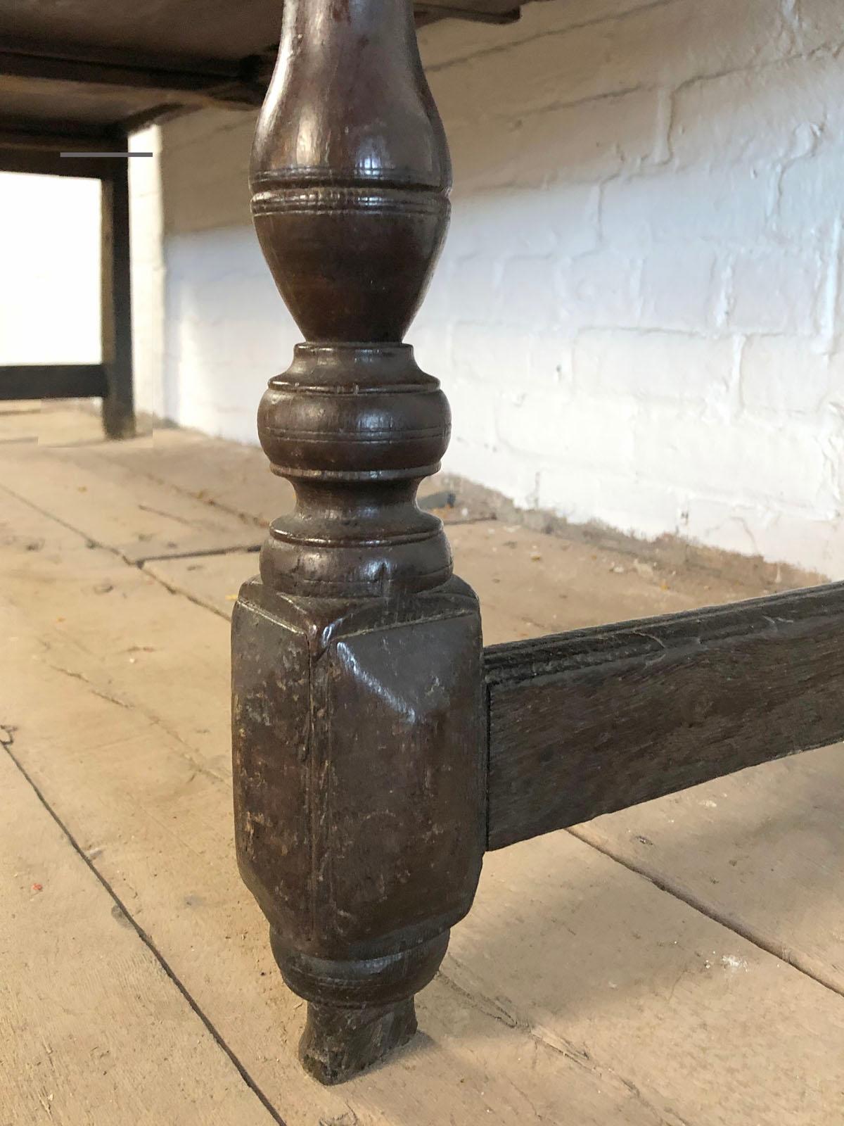 English 17th Century Charles II Oak low Dresser For Sale 6