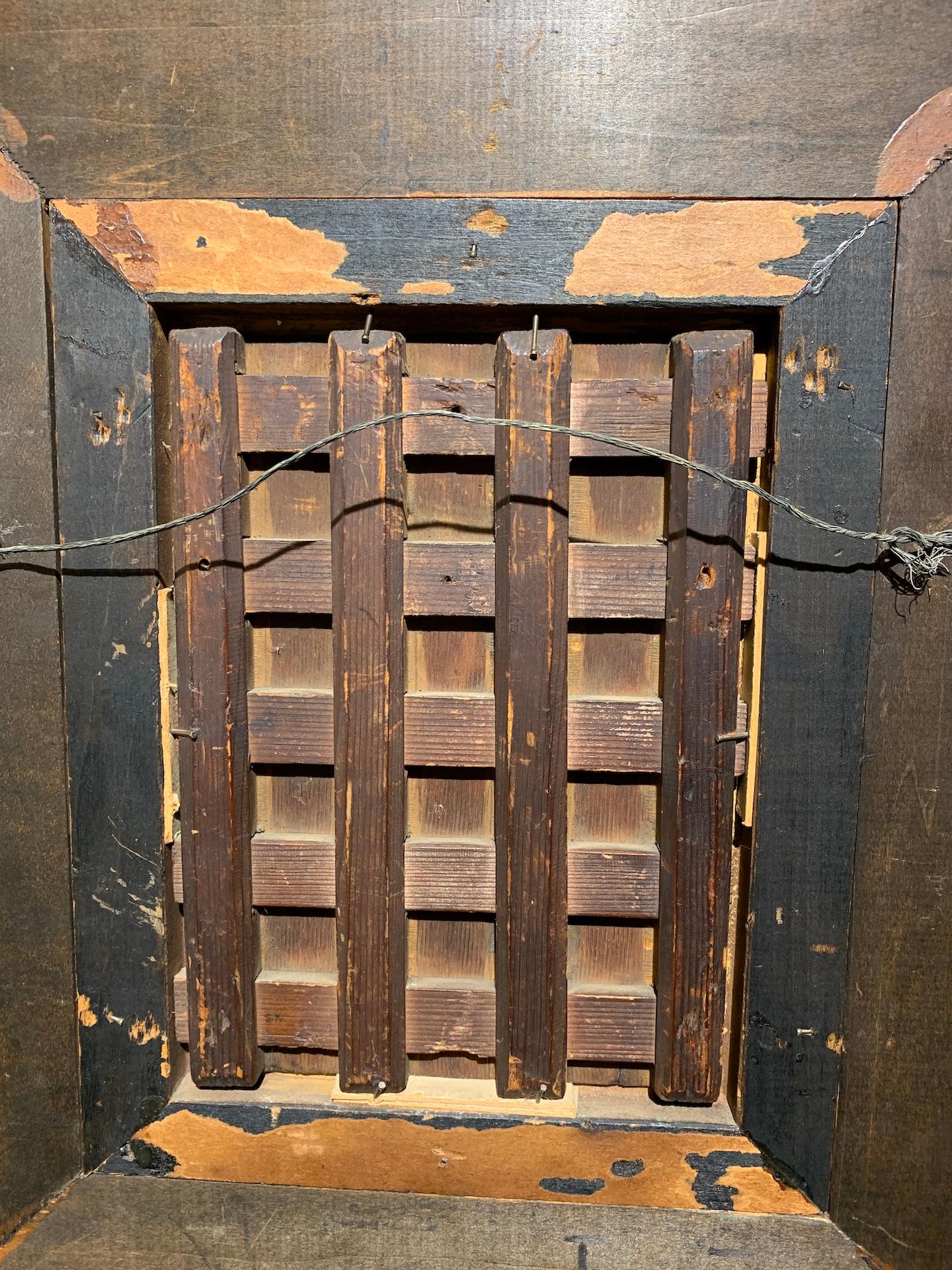 Inizio del XVII secolo Ritratto di nobile, con spada, su pannello di legno 3