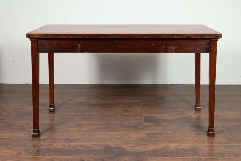 English 1860s Neoclassical Style Mahogany Veneer Console Table With Carved Urns For At 1stdibs English 1860s Neoclassical Style, Sourav Console Table