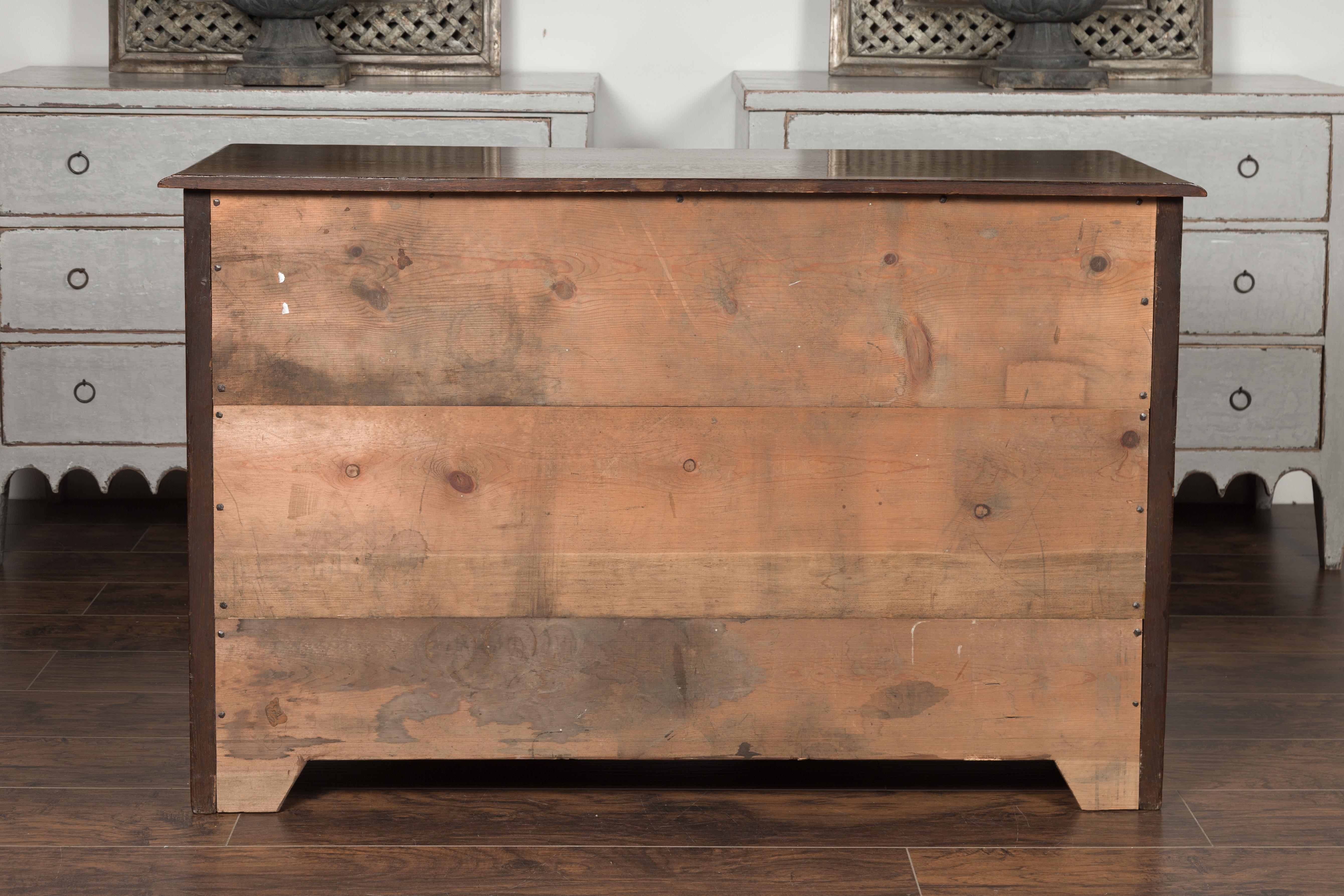 English 1860s Oak Buffet with Two Drawers, Two Doors and Baluster Motifs 9