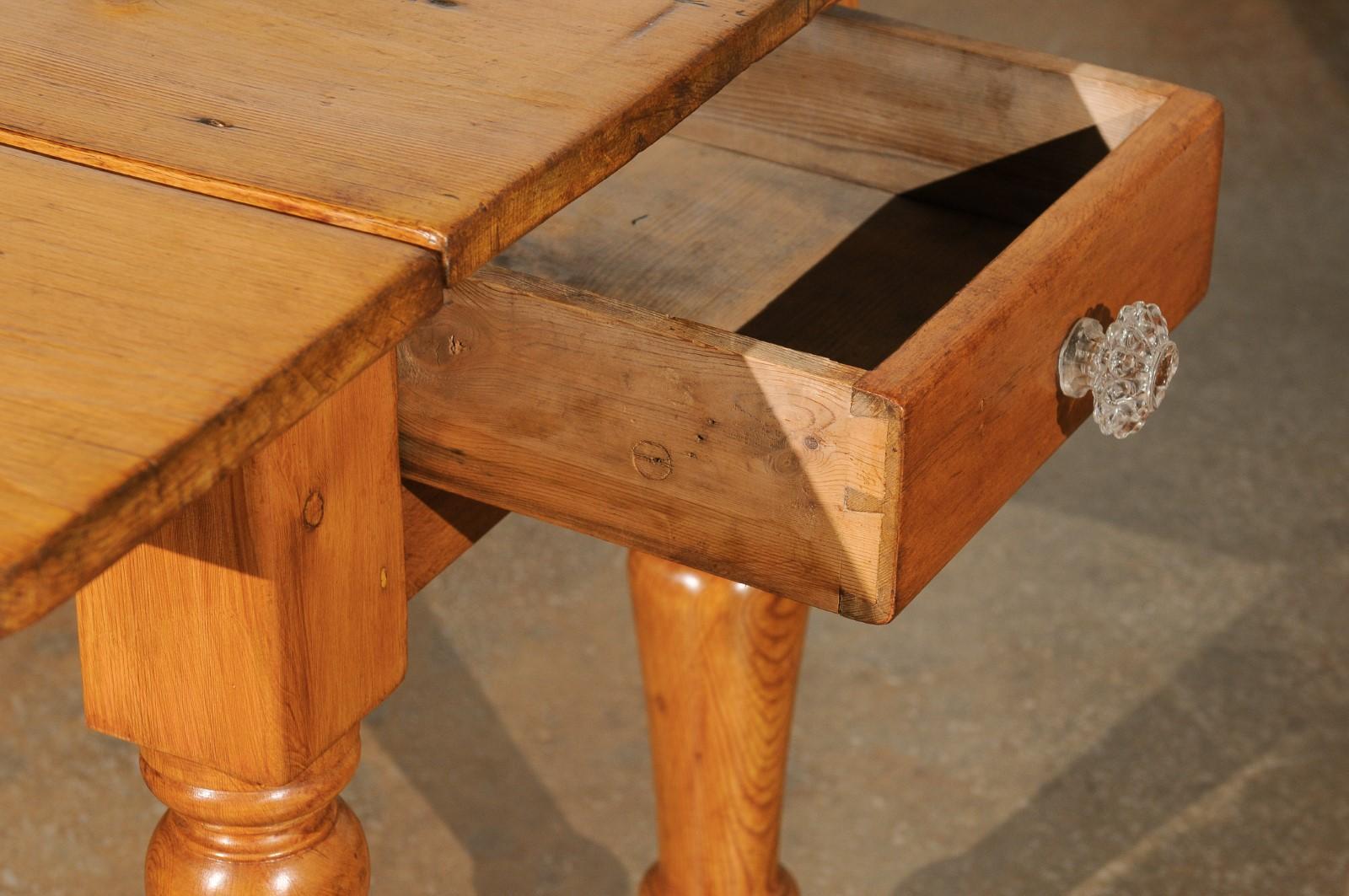 small pine drop leaf table