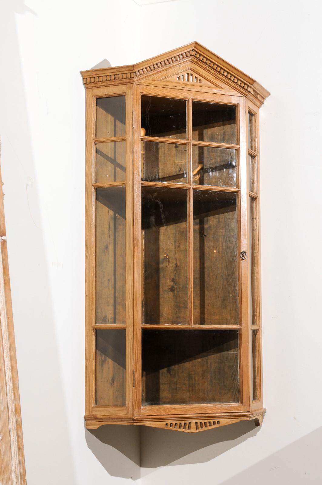hanging corner cabinet with doors