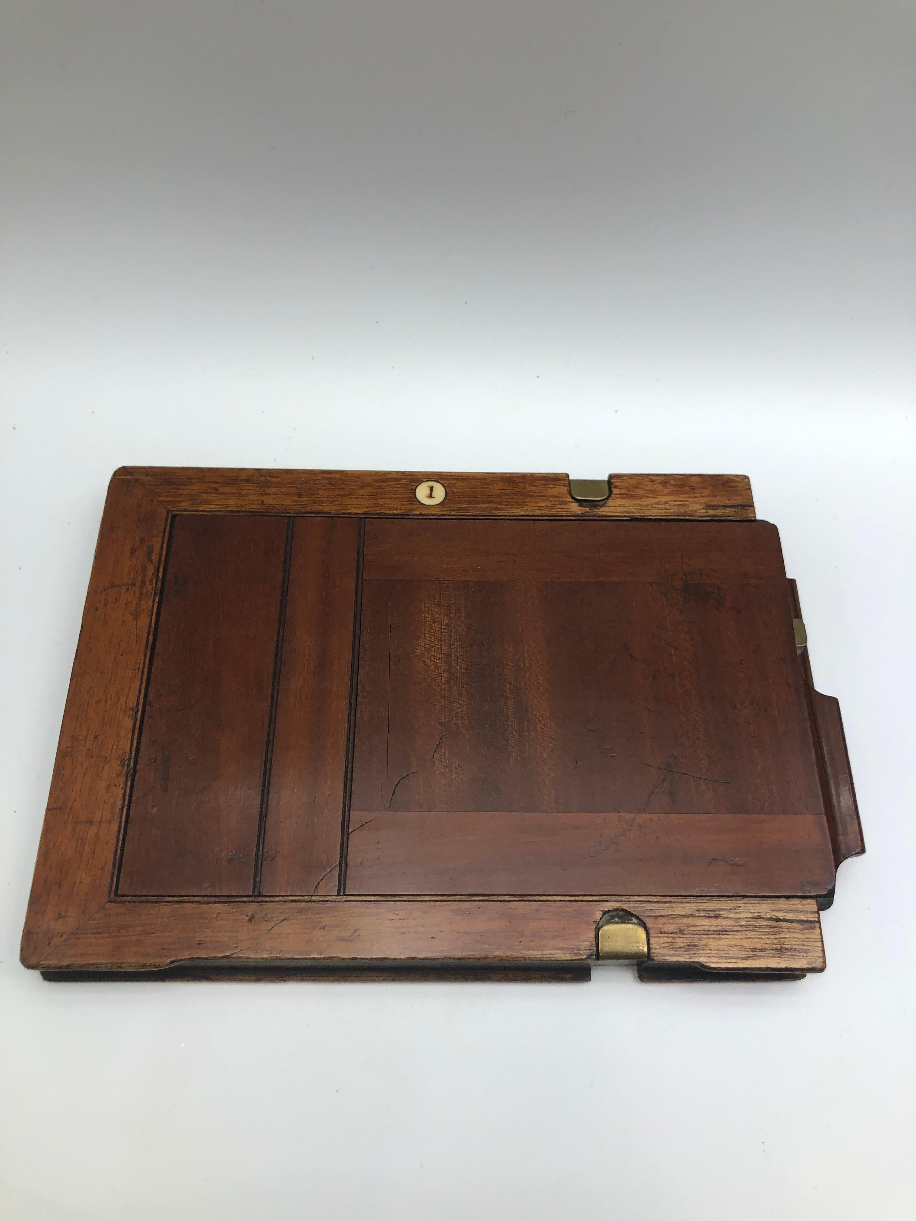 English 1880 Antique Mahogany Film Holders For Sale 8