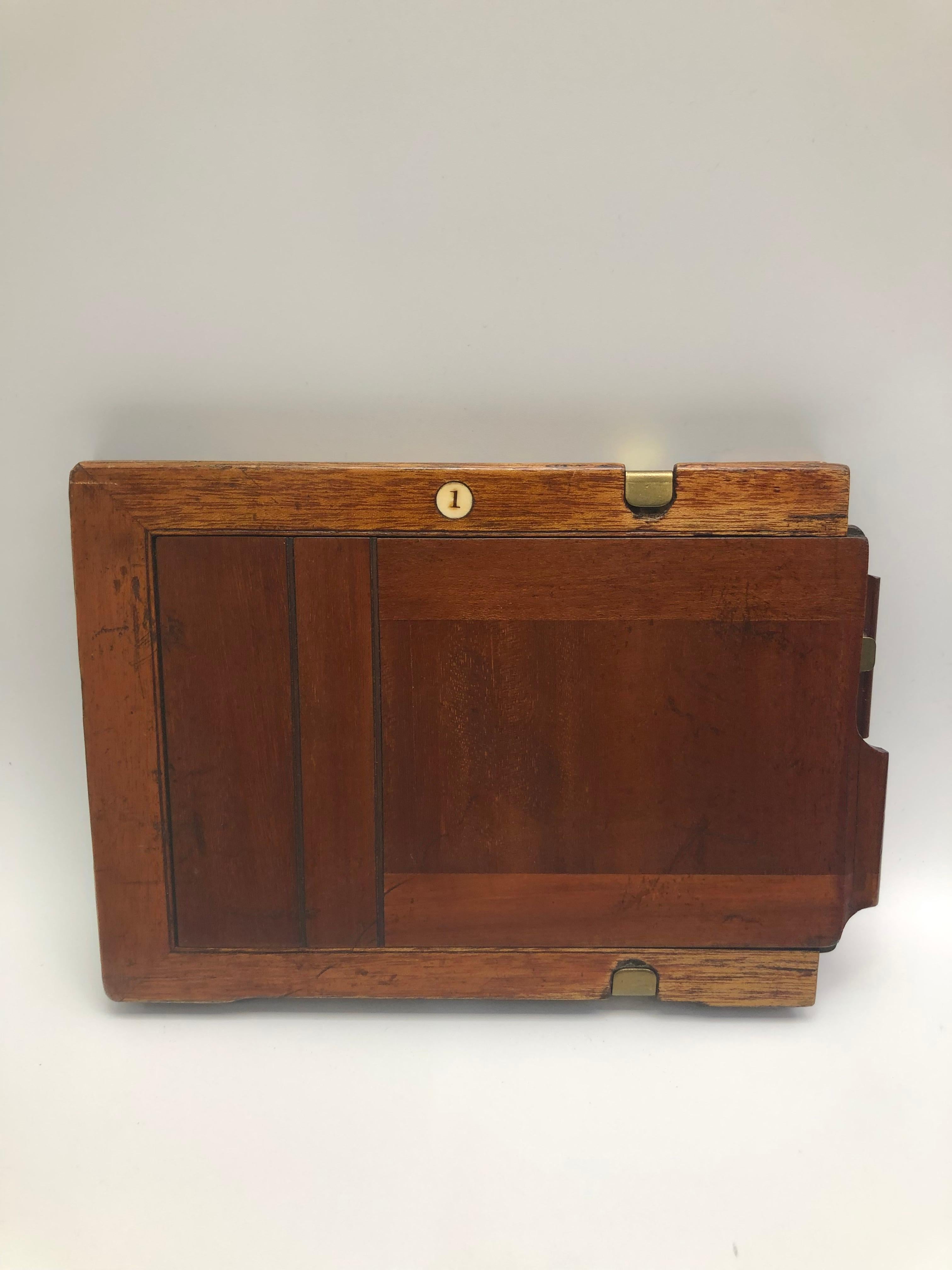 English 1880 Antique Mahogany Film Holders For Sale 9