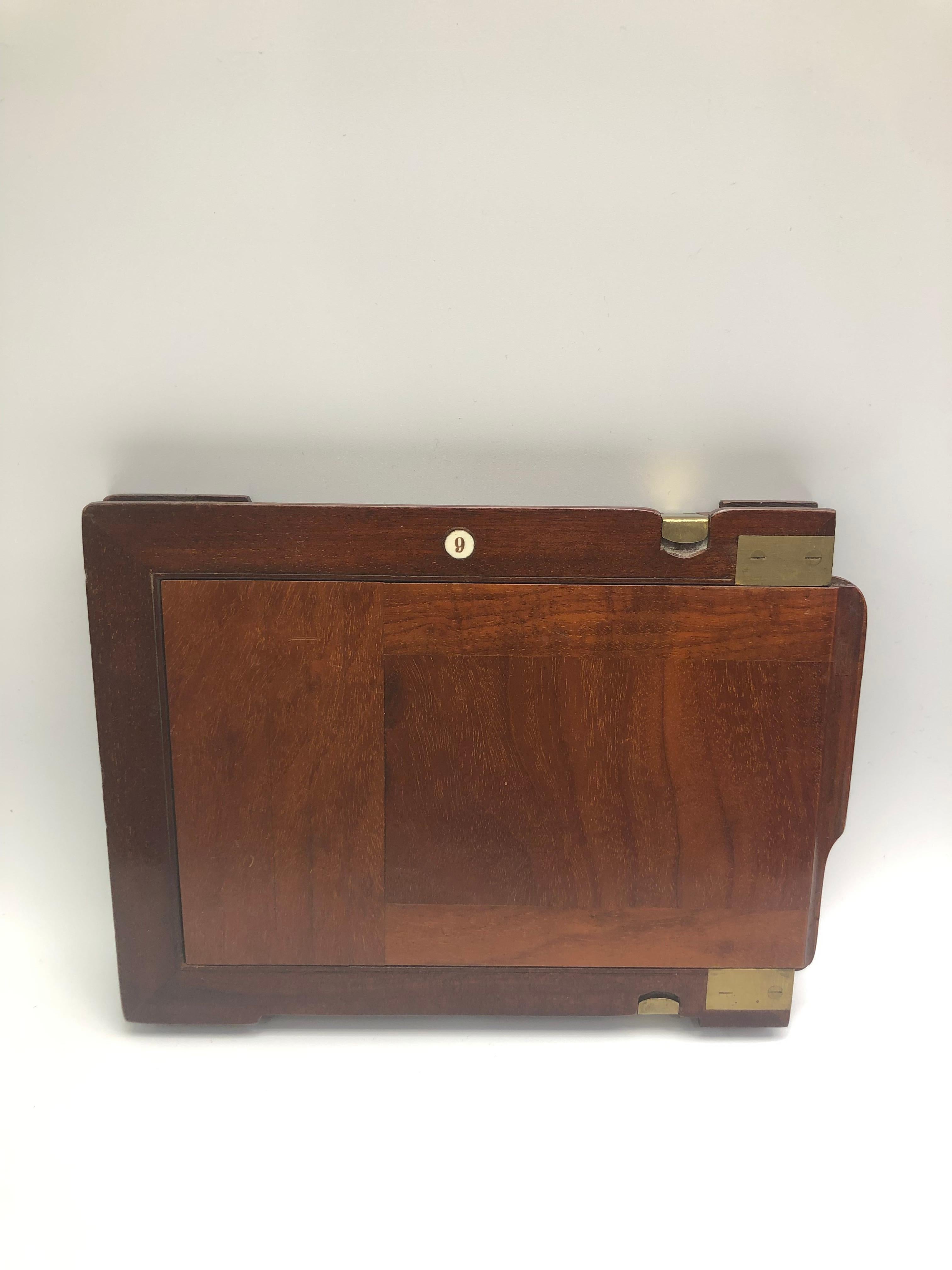 English 1880 Antique Mahogany Film Holders In Good Condition For Sale In Stamford, CT