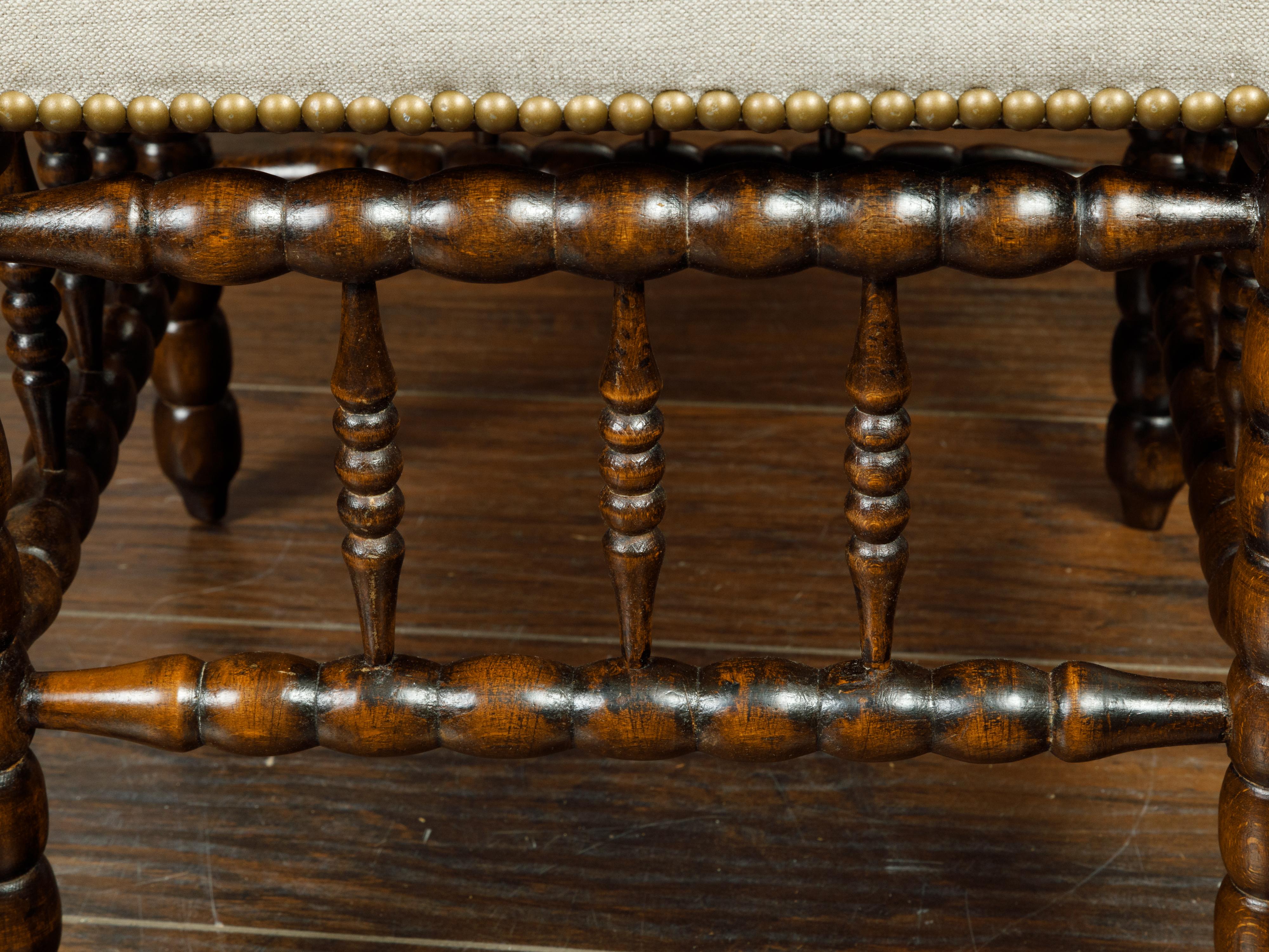 antique bobbin stool