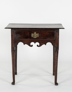 English 18th Century Antique Oak Lowboy Table