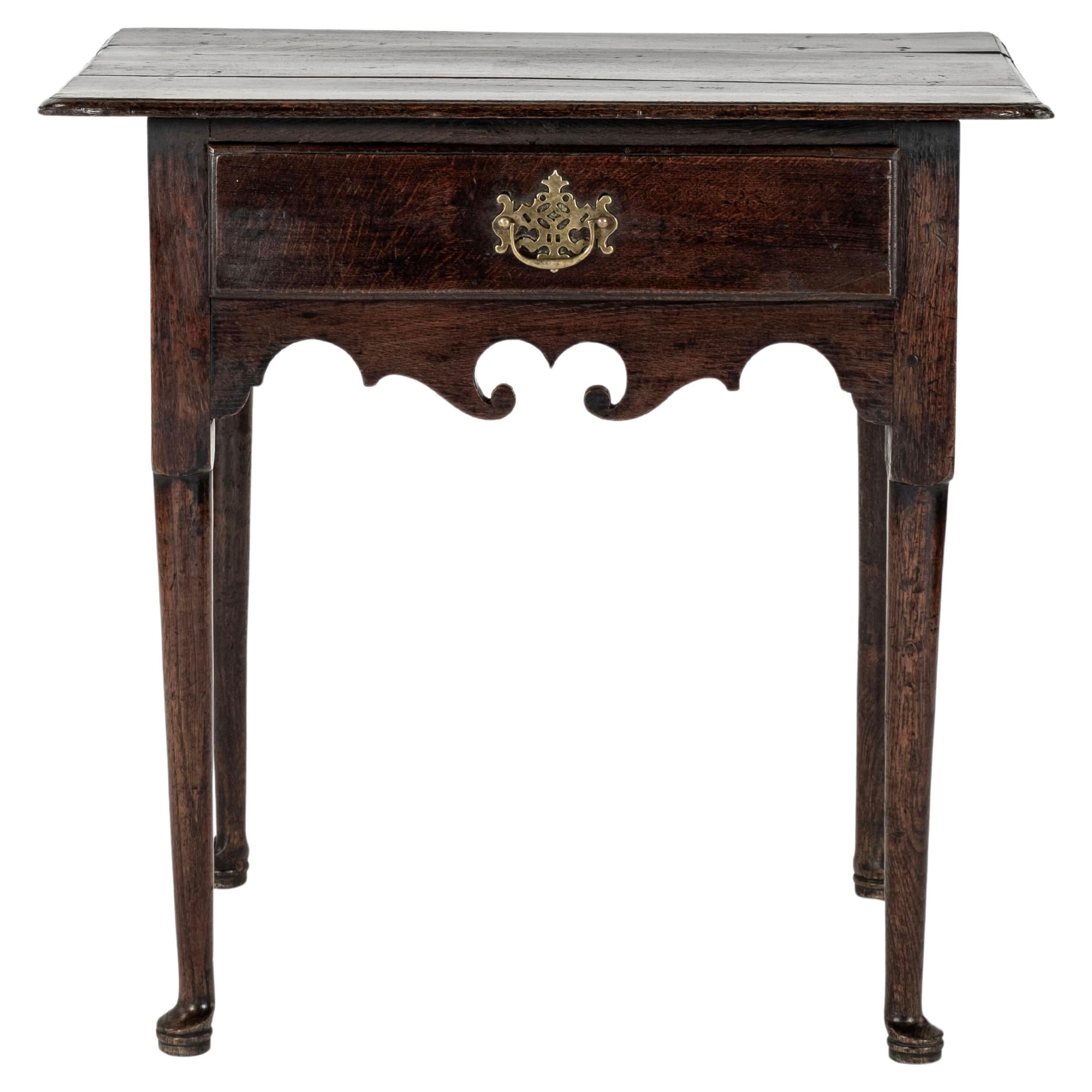 English 18th Century Antique Oak Lowboy Table