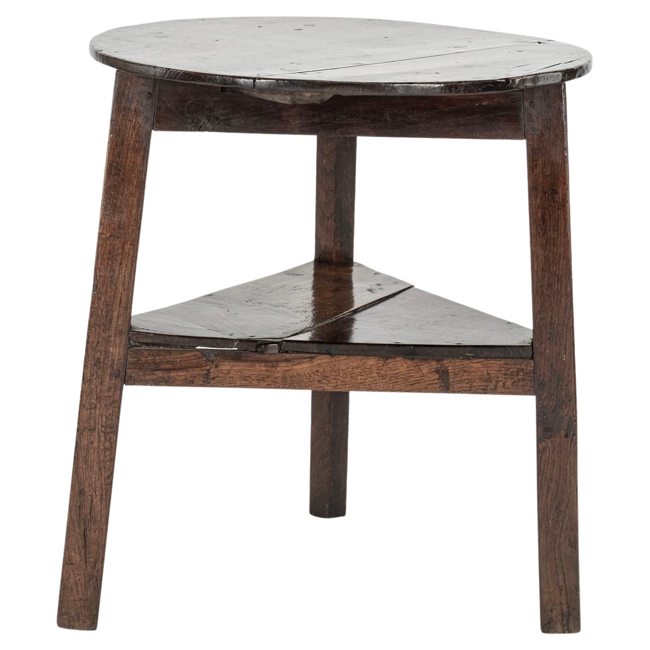 ¡¡¡¡¡¡¡Mesa de Cricket Inglesa de Época del Siglo XVIII en Roble-ON Hold!!!!!!! en venta