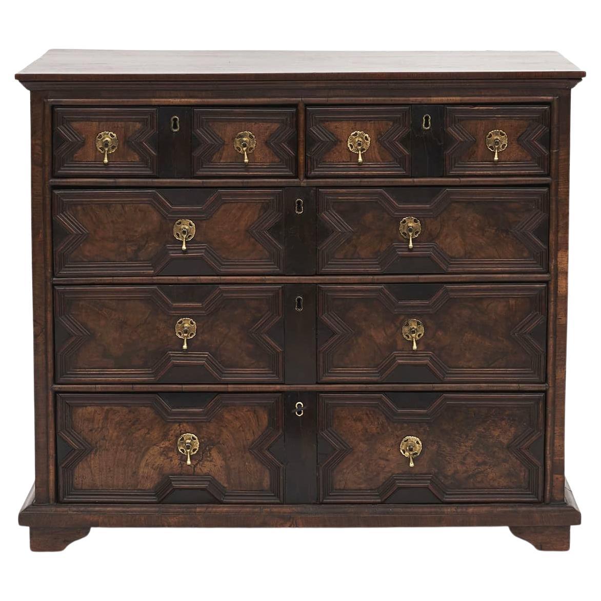 English 18th Century George I Jacobean Chest of Drawers For Sale