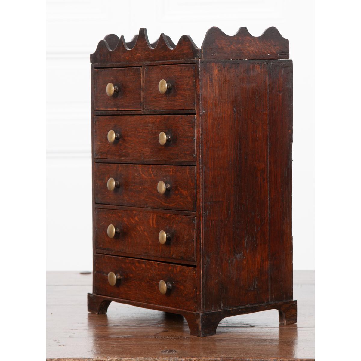 English 18th Century George II Style Apprentice Chest For Sale 1