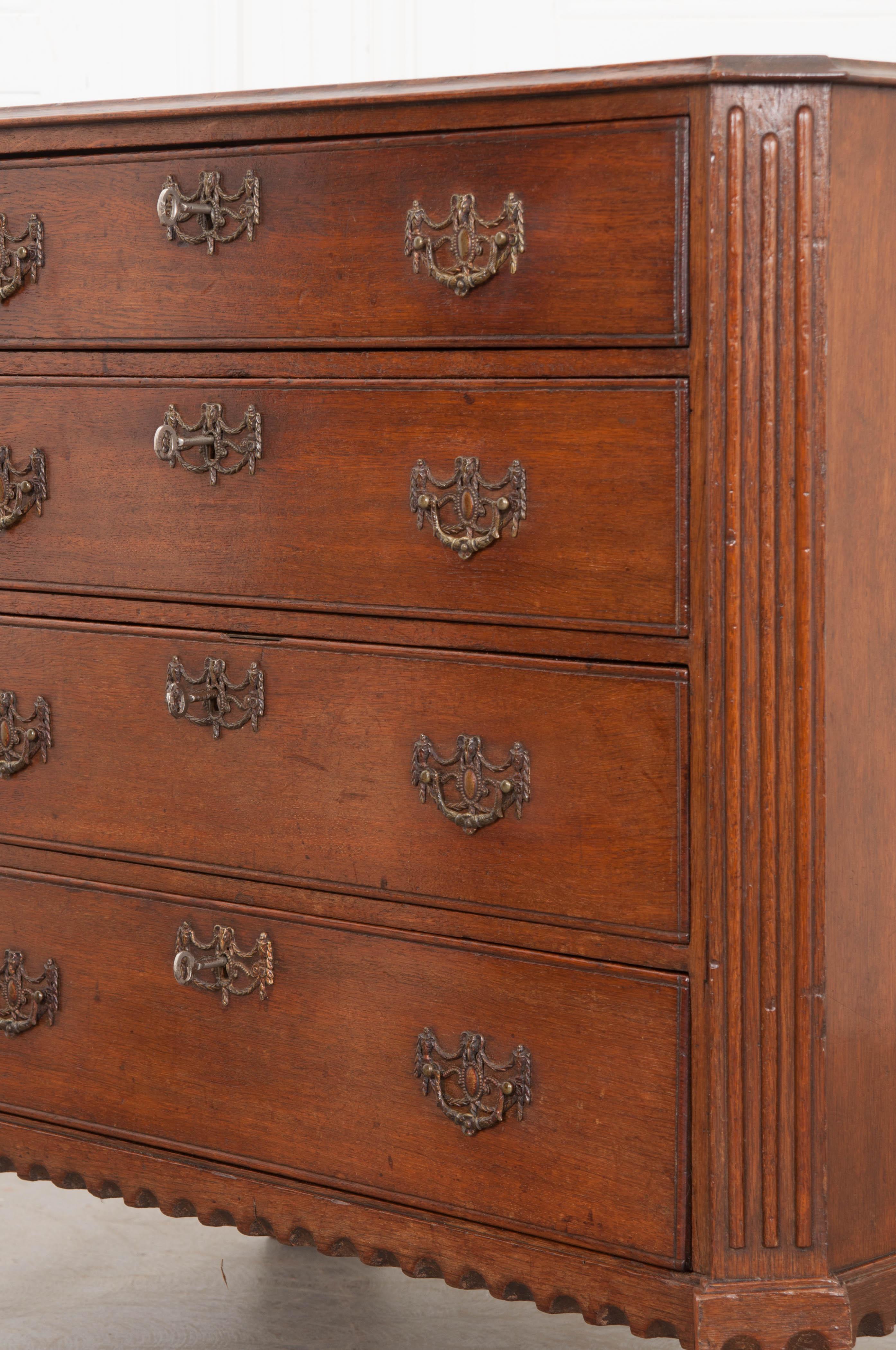 English 18th Century Jacobean Oak Chest of Drawers 3