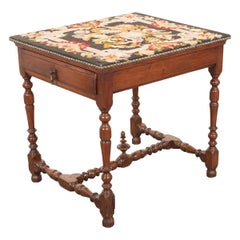 English 18th Century Jacobean-Style Oak Side Table