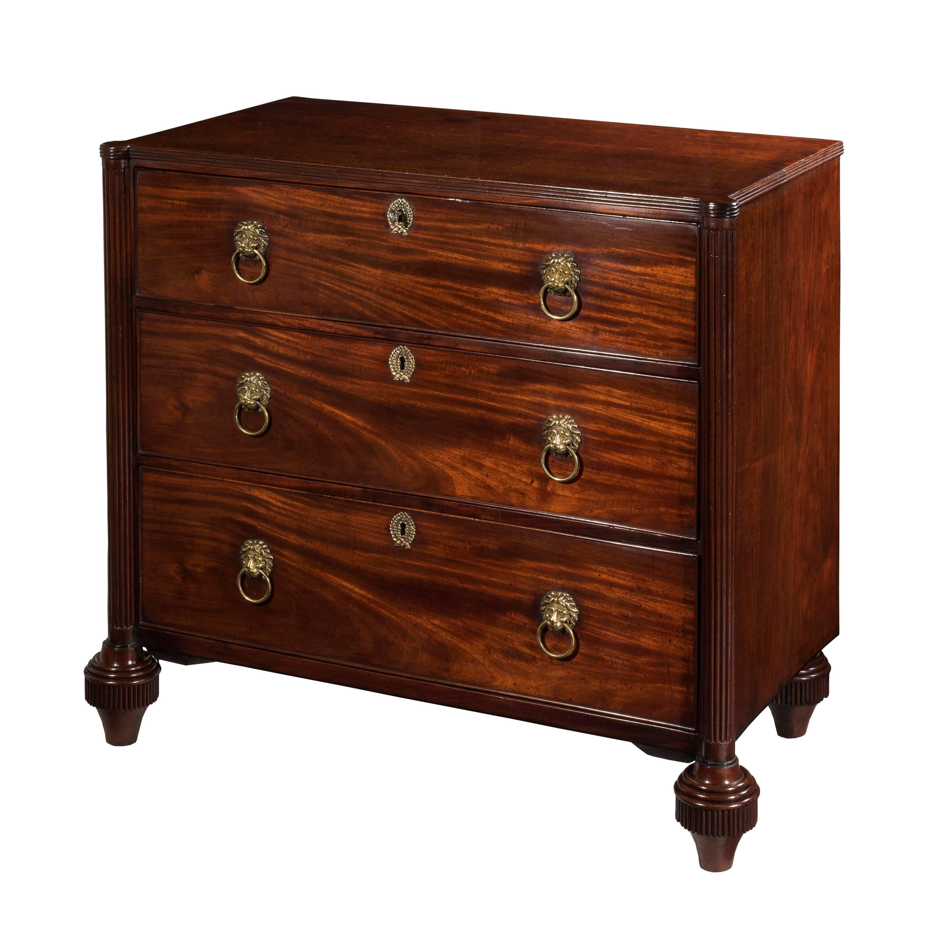 Late 18th Century English 18th Century Mahogany Gillows Chest of Drawers